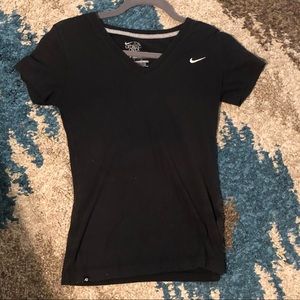 Black Nike v-neck workout top